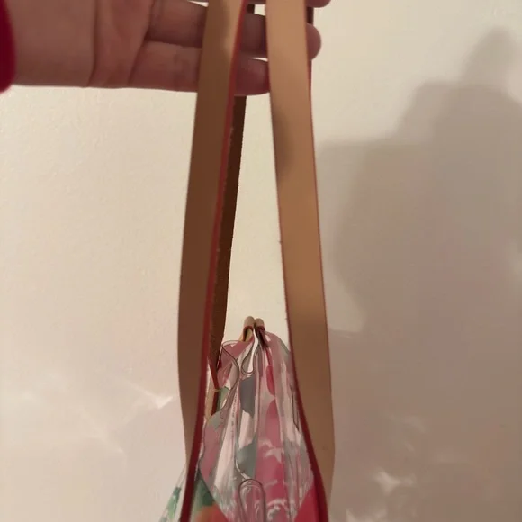 Dooney & Bourke Red Floral Transparent Tote - Picture 6 of 9